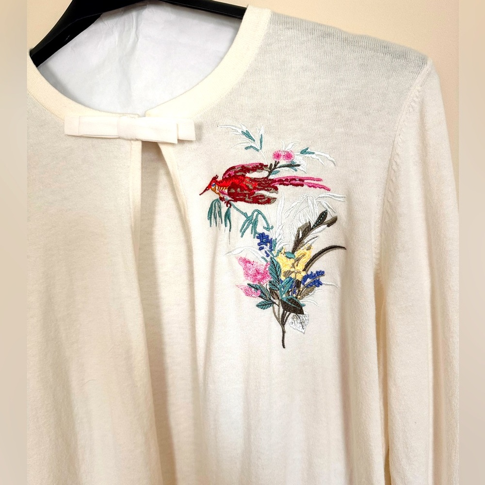 Ted Baker knitted cotton and silk cardigan